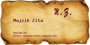 Majzik Zita névjegykártya